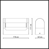 Уличный настенный светильник Odeon Light Nature Twinset 7117/12WL