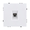 Розетка Ethernet RJ45 Cat.6, белый матовый Kollinger Eclipse EC-017WH