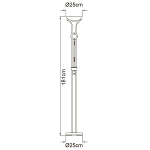 Торшер Arte Lamp Duetto A4329PN-2CC