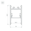 Профиль Arlight SL-COMFORT-2542-2000 BLACK 046934