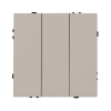 Механизм выключателя трехклавишный непроходной Arlight SWT-NOBE-MK03-SFPL-CA (230V, 10A) (Кашемир) 061797