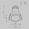 Встраиваемый светильник Maytoni Dip DL116-10W-2.7K-B