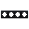 Рамка на 4 поста пластиковая Arlight FRM-PERIO-PL-4-BK 049759
