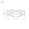 Профиль Arlight STRETCH-25-CEIL-CENTER-2000 040060