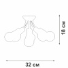 Потолочная люстра Vitaluce V3927-1/6PL