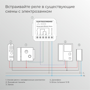 Реле Умный дом с независимым контактом Elektrostandard 76010/00 4690389206740 a067444