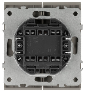 Переключатель Эра Arktik 16-1106-07 двойной 10АХ-250В титан Б0070370