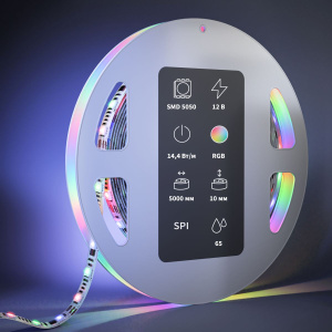 Светодиодная лента Maytoni Led Strip 12В 5050 14,4Вт/м RGB 5м IP 65 201243