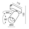 Трековый светильник Maytoni Focus LED TR103-1-12W3K-M-B