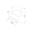 Накладной спот Elektrostandard Okko 35157/U черный 4690389219078 a072072