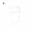 Трековый светильник для магнитного шинопровода Arlight Mag-Spot-45-R85-12W Day4000 033425