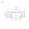 Профиль Arlight STRETCH-41-CEIL-CENTER-2000 BLACK 055206