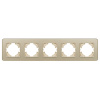 Рамка на 5 постов стеклянная Arlight FRM-OMALI-SFGS-5-GD 049723