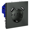 Розетка с USB, А+А Voltum S70 VLS040406 (титан)