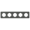 Рамка на 5 постов стеклянная Arlight FRM-OMALI-SFGS-5-GR 049722