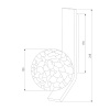 Бра Eurosvet Luxor 40019/1 серебро a060770