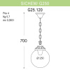 Уличный подвесной светильник Fumagalli Sichem/G250 G25.120.000.BXE27