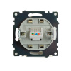 Розетка компьютерная 1-местная RJ-45 Stekker Катрин GLS00-7107-08 49227