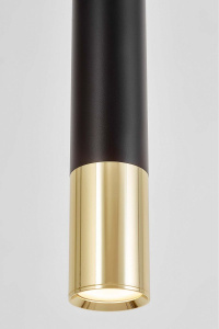 Подвесной светильник Lumina Deco Tuba LDP 1101-300 BK+GD