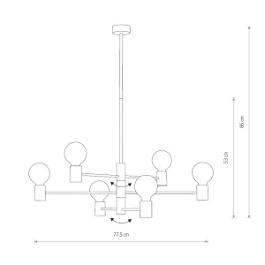 Люстра на штанге Nowodvorski Radius 7932