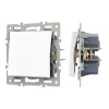 Механизм выключателя одноклавишный перекрестный  Arlight SWT-MKX1-PL-WH (250V, 16A) 043718