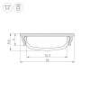 Алюминиевый профиль Arlight ARH-BENT-W18-2000 ANOD BLACK 039588