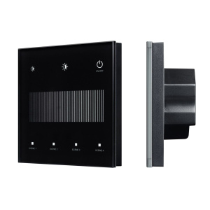 Сенсорная панель Arlight SMART-DALI-301-11-1G-4SC-DIM-IN Black (BUS/24V, Touch, 2.4G) 046547
