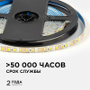 Светодиодная влагозащищенная лента OGM 12В 2835 9,6Вт/м 3000К 840Лм/м 5м IP65 LSE-259