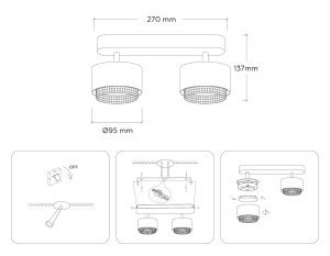 Спот Ambrella Light Techno family TN71285