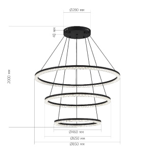 Каскадная люстра ST Luce Euclidics SL1018.403.03