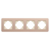 Рамка на 4 поста алюминиевая Arlight FRM-AKIRY-SFAL-4-GD 049745