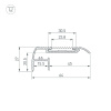 Профиль Arlight STAIR-W65-2000 ANOD BLACK 045663