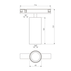 Трековый магнитный светильник Elektrostandard Line Magnetic 85525/01 4690389220630 a072699