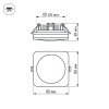 Встраиваемый светильник Arlight LTD-80x80SOL-5W Day White 4000K 017633