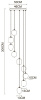 Каскадная люстра Arte Lamp Freddie A2231SP-9PB