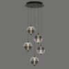 Каскадная люстра Delight Collection MD24022079-5A black/smoky