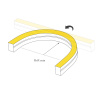 Светодиодная лента герметичная Arlight MOONLIGHT-PRO-SIDE-X320-12x17mm 48V White6000 (10 W/m, IP67, 30m, wire x2) (Вывод боковой) 061051
