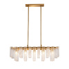 Люстра на штанге Indigo Brina 12027/10PL Brass V000367