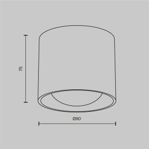 Накладной светильник Maytoni Lens C217CL-15W3K-W
