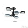 Люстра на штанге Arte Milano Ferrara 250906/6B Bk/Gr