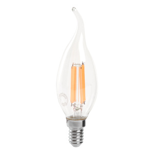 Лампа светодиодная Feron LB-718 Свеча на ветру E14 15W 4000K 38263
