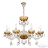 Подвесная люстра Bohemia Ivele Crystal 5417/8/240 G Amber/M-1F
