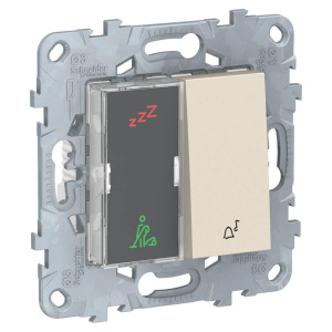 Дисплей гостиничного номера и кнопочный звонок Schneider Electric Unica New NU577744