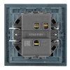 Переключатель 1-клавишный (механизм) Stekker Мия 250В 10A RSW10-3105-05 черный бархат 50447