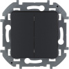 Выключатель двухклавишный Legrand Inspiria 673623