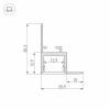 Алюминиевый профиль Arlight ARH-Ceil-S16-2000 Anod 034977