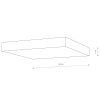 Накладной светильник Nowodvorski Lid Square Led White 10423