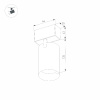 Трековый магнитный светильник Arlight MAG-SPOT-45-R85-12W Day4000 (BK, 36 deg, 24V, DALI) 046592