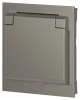 Розетка Эра Arktik 16-2103-07 с заземлением 2P+E Schuko со шторками с крышкой 16А-250В титан Б0070440