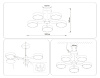 Люстра на штанге Ambrella Light Comfort LineTech FL4828